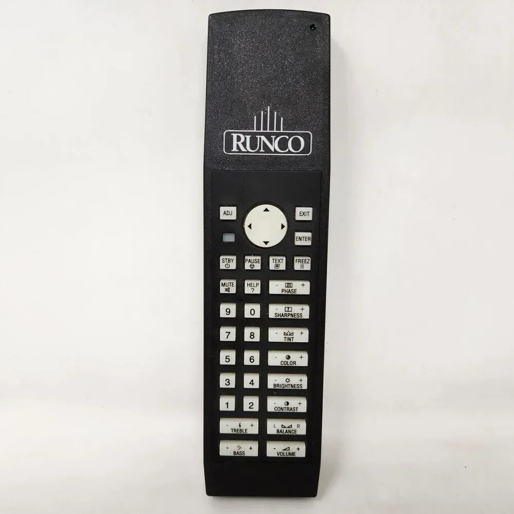 RUNCO R763113 DTV-1100HD PROJECTOR REMOTE CONTROL BLACK TESTED WORKS